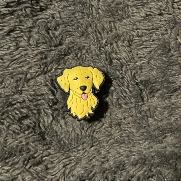 2006 Shoe-Doodles/Jibbitz Dog Golden Retriever Charm for Crocs